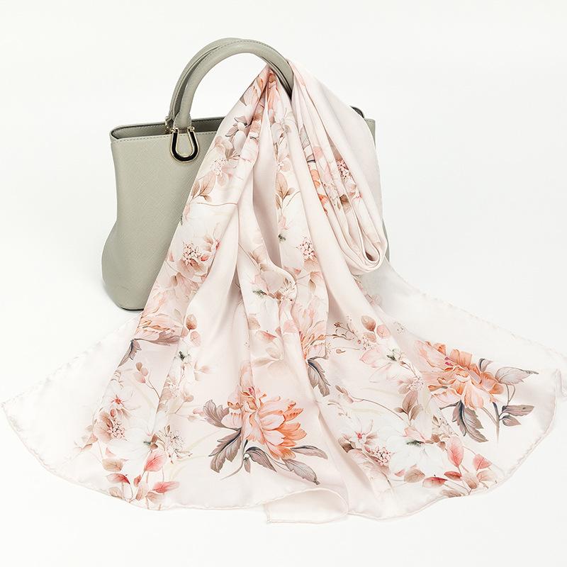 Shanghai Story New Mulberry Silk Scarf for Women In Summer Thin and Versatile Hangzhou Silk Shawl Gift Scarf for Mom