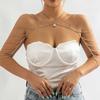 Ethnic Style Rhinestone Multi-layer Tassel Shoulder Chain Fashionable Halter Neck Clavicle Chain Bridal Shawl