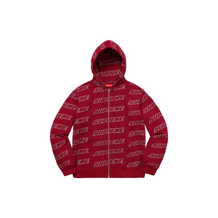 Supreme Repeat Zip Up Hooded Sweatshirt SUP-SS21-890