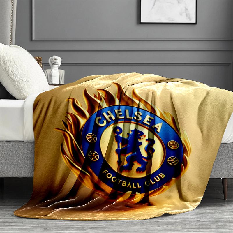 Chelsea F.C Print Blanket - Soft & Comfortable, for Bedroom, Travel, Sofa, Home Decoration - Birthday Christmas Gift for Friend