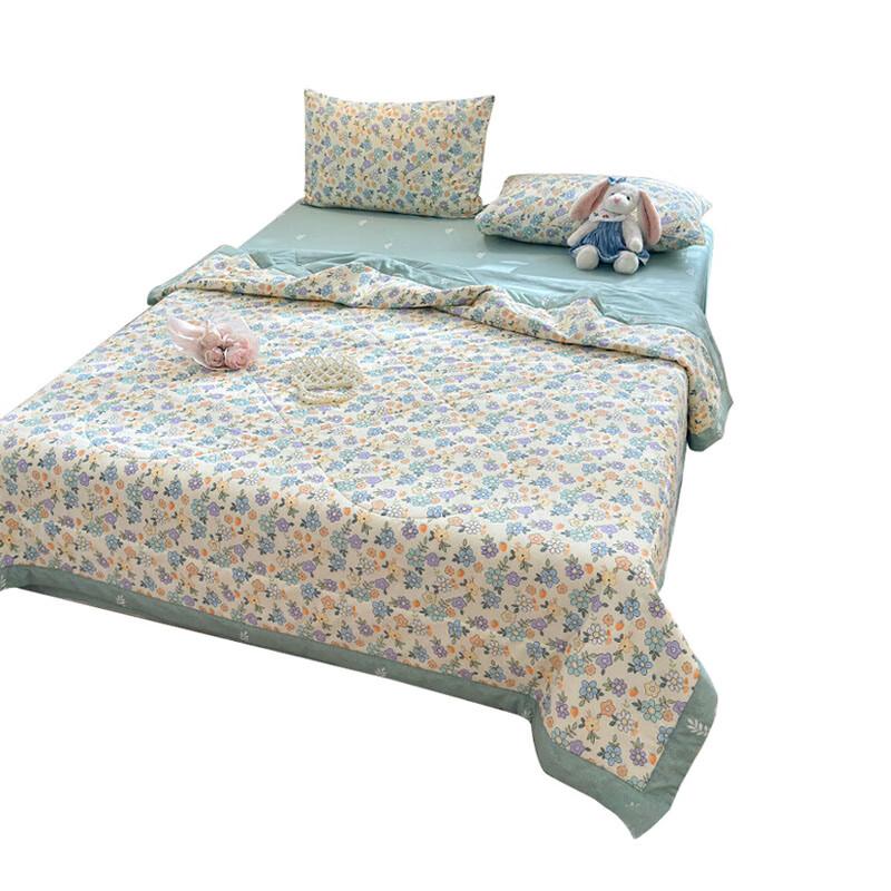 

Nanjiren Floral Printed 100% Cotton Summer Quilt