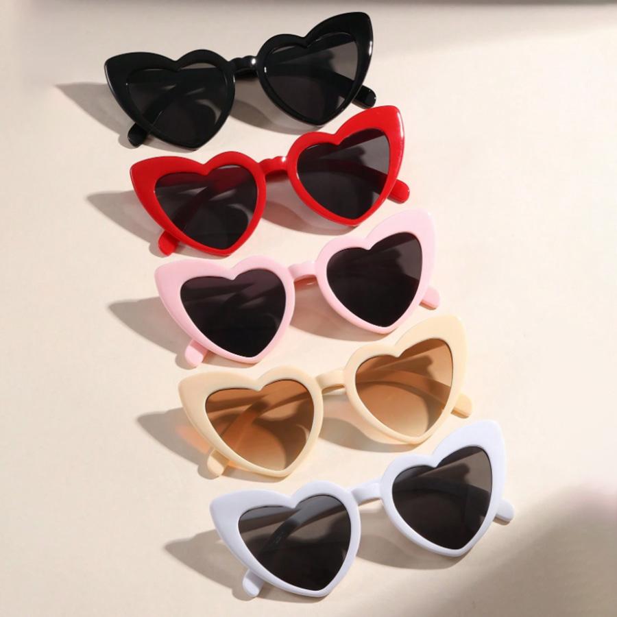 5PCS Heart Cute Ladies fashion Sunglasses Combination Wedding Party Decoration Glasses