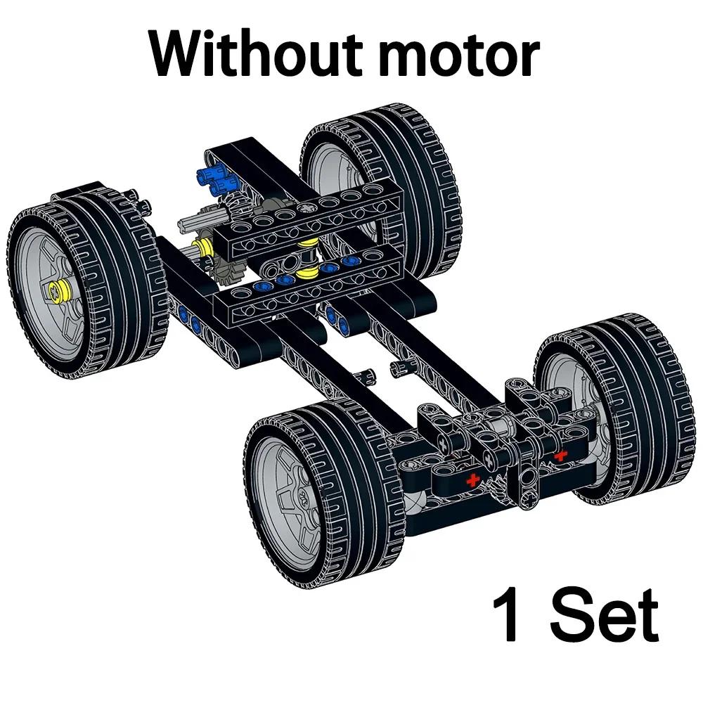 MOC Technical RC  Car Fast  Motors Building Block Differential Suspension System Monster Motor Car Bricks Educational Toys