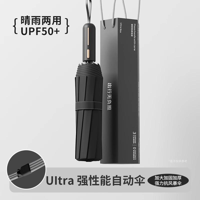 Umbrella, Automatic Umbrella, Weather and Rain, Women's Parasol, Sun Umbrella, Enlarged, Thickened and Reinforced, Large Folding Umbrella, Rainstorm