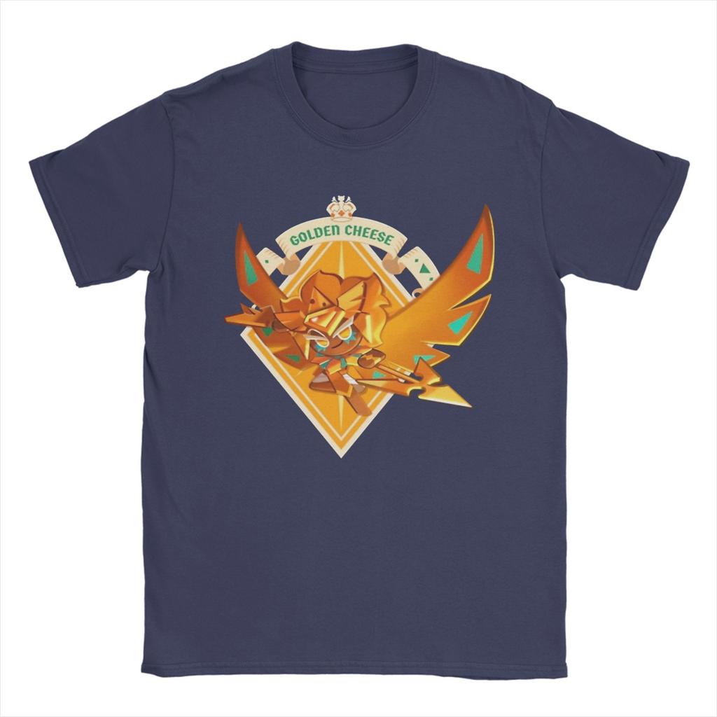 Casual Golden Cheese T-Shirt Men Round Neck Short Sleeve Tops Cookie Run Kingdom Cotton Summer TopsTops