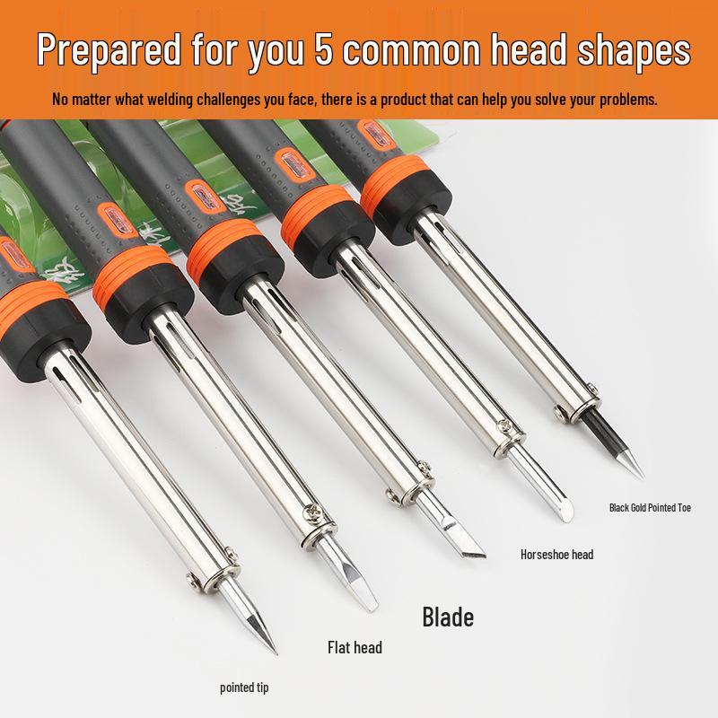 60W/100W Industrial Soldering Iron – Flat Head Smoke Code, Constant Temperature