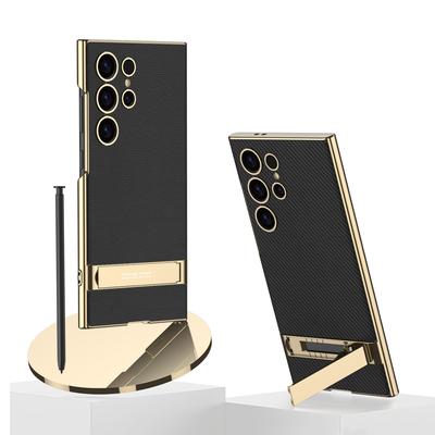 Samsung S23 Mobile Phone Case Triumph Bracket S24 Ultra Creative Protective Case Electroplated Shell