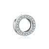 925 Silver Mesh Safety Chain Clip Shining Zircon Bee Butterfly Round Charm Beads Fit Exquisite Reflection Mesh Bracelet Jewelry