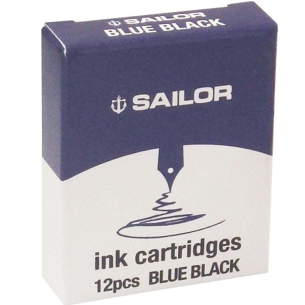 Sailor Fountain Pen Dye-Based Ink Cartridges, Black, 13-0404-120