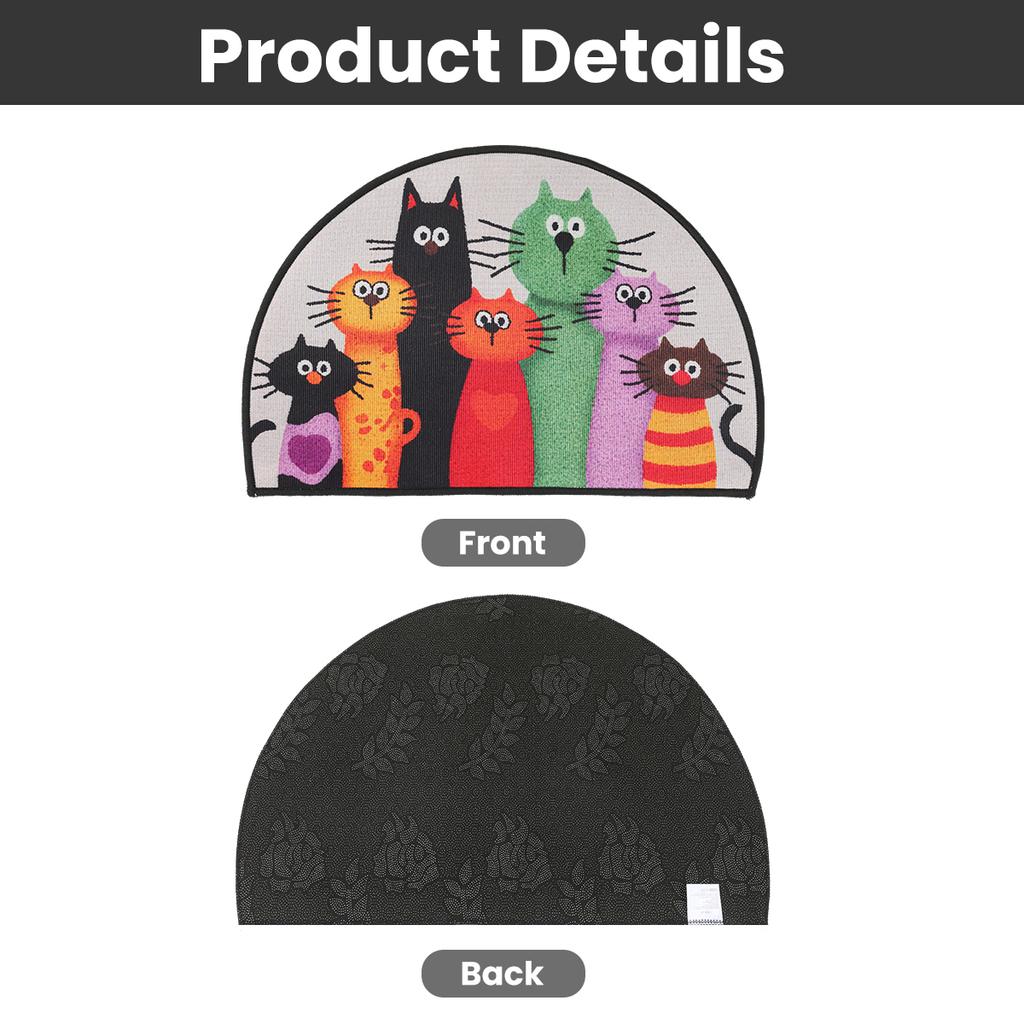 Cartoon Cats Doormat Kitten Themed Decor for Home 2026 Entrance Carpet Kitchen Barthroom Antislip Antiwear Mats Party Supplies