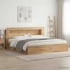 Headboard Cabinet with Storage Artisan Oak Wood Material
