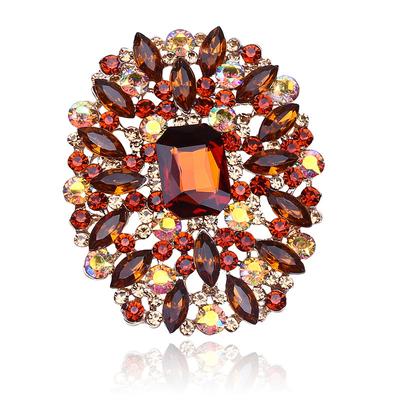 Mode Kreative Persönlichkeit Kristallglas Brosche Corsage Damenbekleidung Accessoires