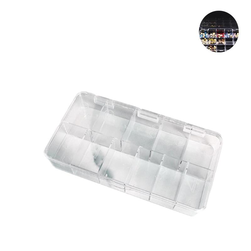 Compact And Transparent Nail Box For Nail Storage And Display