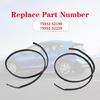 1 Pair Vehicle Roof Trim Durable Rubber Strips Reliable Weatherstrip 7555252190