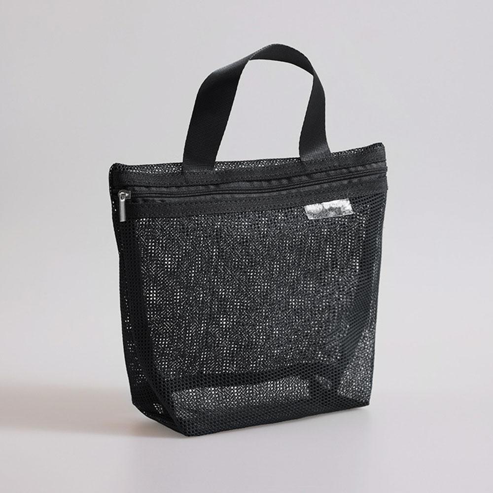 

Mesh Makeup Toiletry Storage Bags Portable Travel Makeup Handbags Shower Tools Organizer Hanging Cosmetic Organizer Pouch чёрный