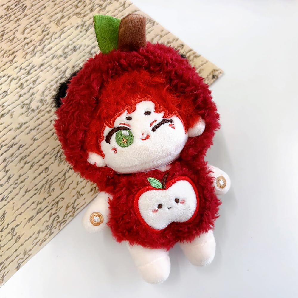 Fluffy Fruit Kigurumi Plush Kigurumi Otaku Doll Kpopdoll Costume (10cm) - Red, Clothes, Accessories, Activities, Mascot, [Used]