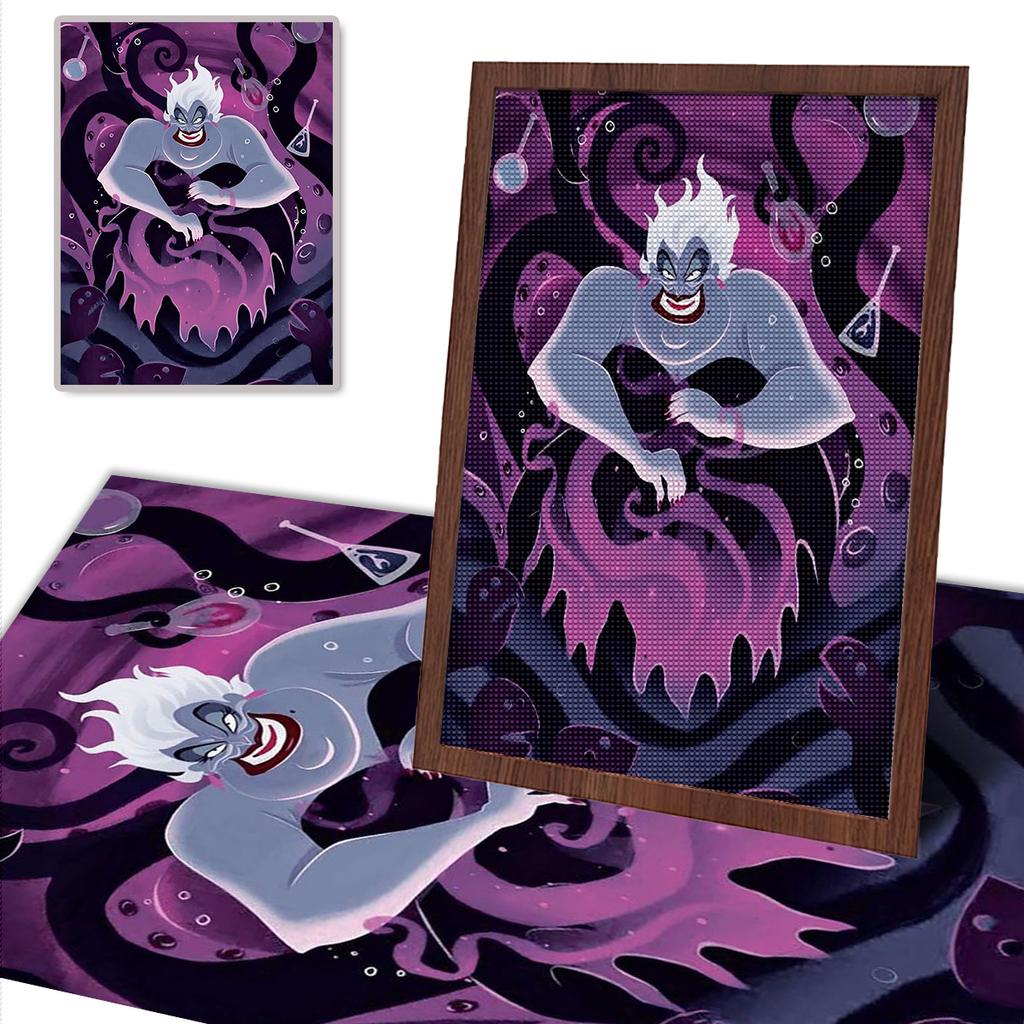 5D Diy Diamond Painting The Vicious Octopus Witch Full Drill Rhinestones Mosaic Embroidery Handmade Products Home Decor Gift