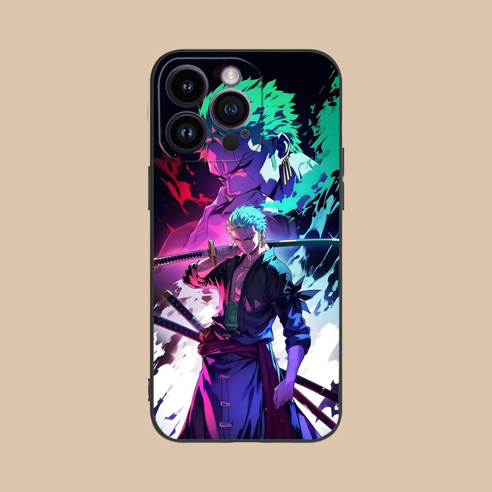 Anime Zoro Mobile Phone Case for iPhone 17 16 15 14 13 12 11 X XR XS 8 7 Pro Max Plus Mini Colour Protective Luxury Pretty