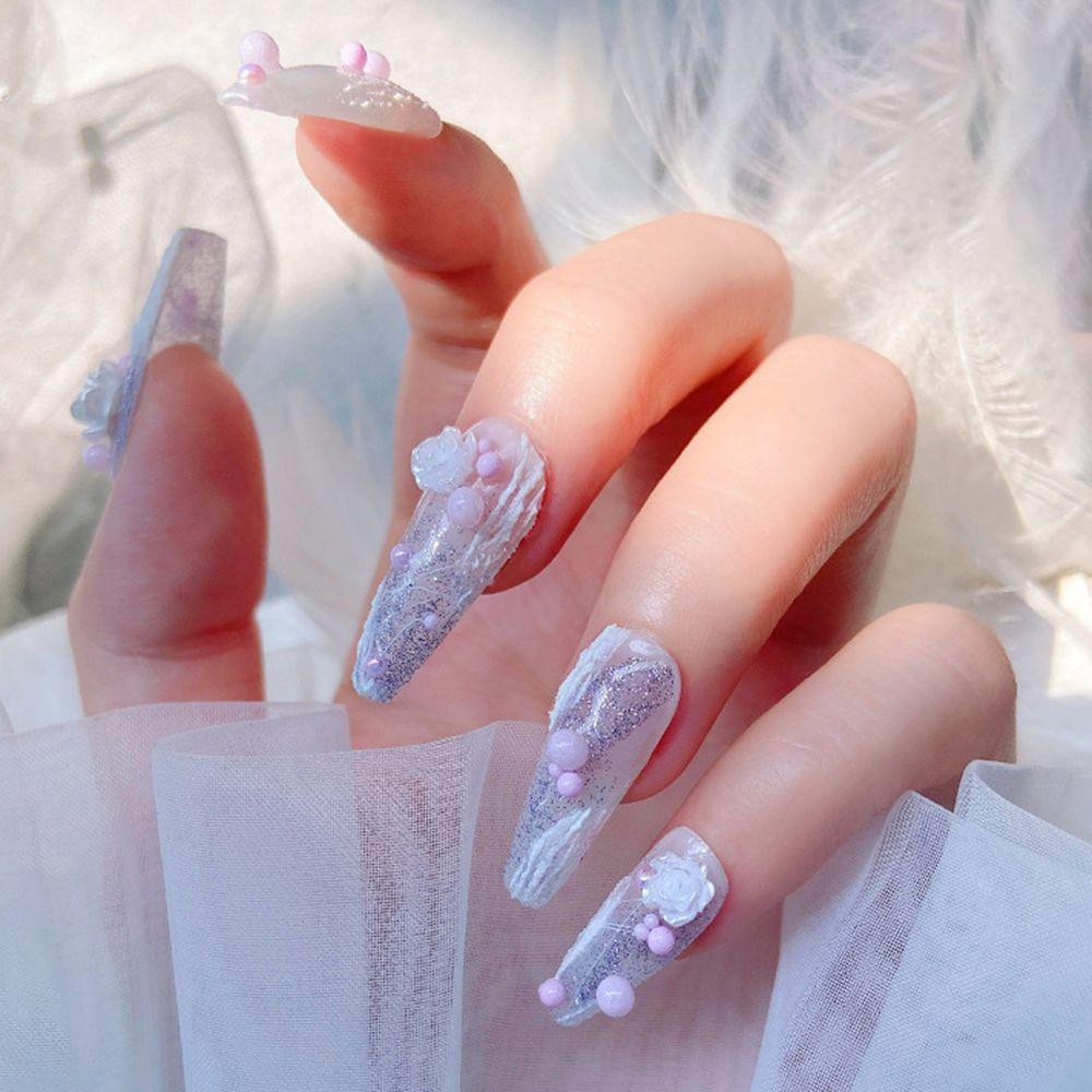 Crystal Beads 3D Nail Art Decoration Macaron Color Bubble Beads Nail Art Rhinestones Nail Charms