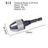Alloy Drill Chuck Adapter Hex Shank Drill Bits Adapter New Hand Tool