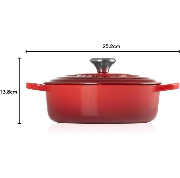 Le Creuset Signature Round Casserole 24 Cm Cherry Red 3.2 L (21179240602430)