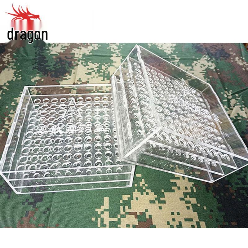 Transparent Bullet Storage Case