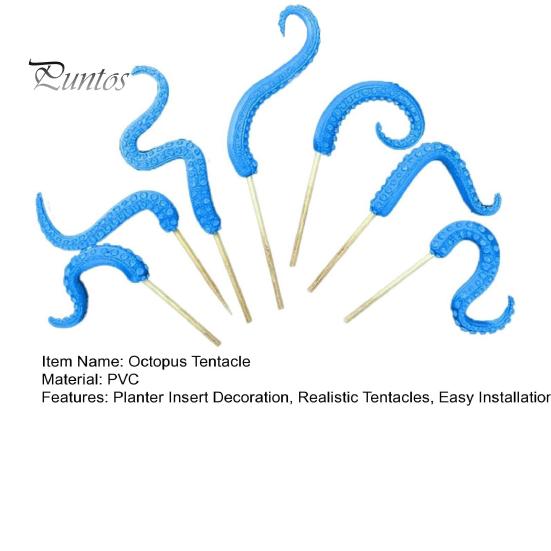 7 Pcs Planter Insert Octopus Tentacles Resin Octopus Tentacles Flower Pot Decoration Waterproof Tentacles Stakes for Potted Plants Bonsai Decorations