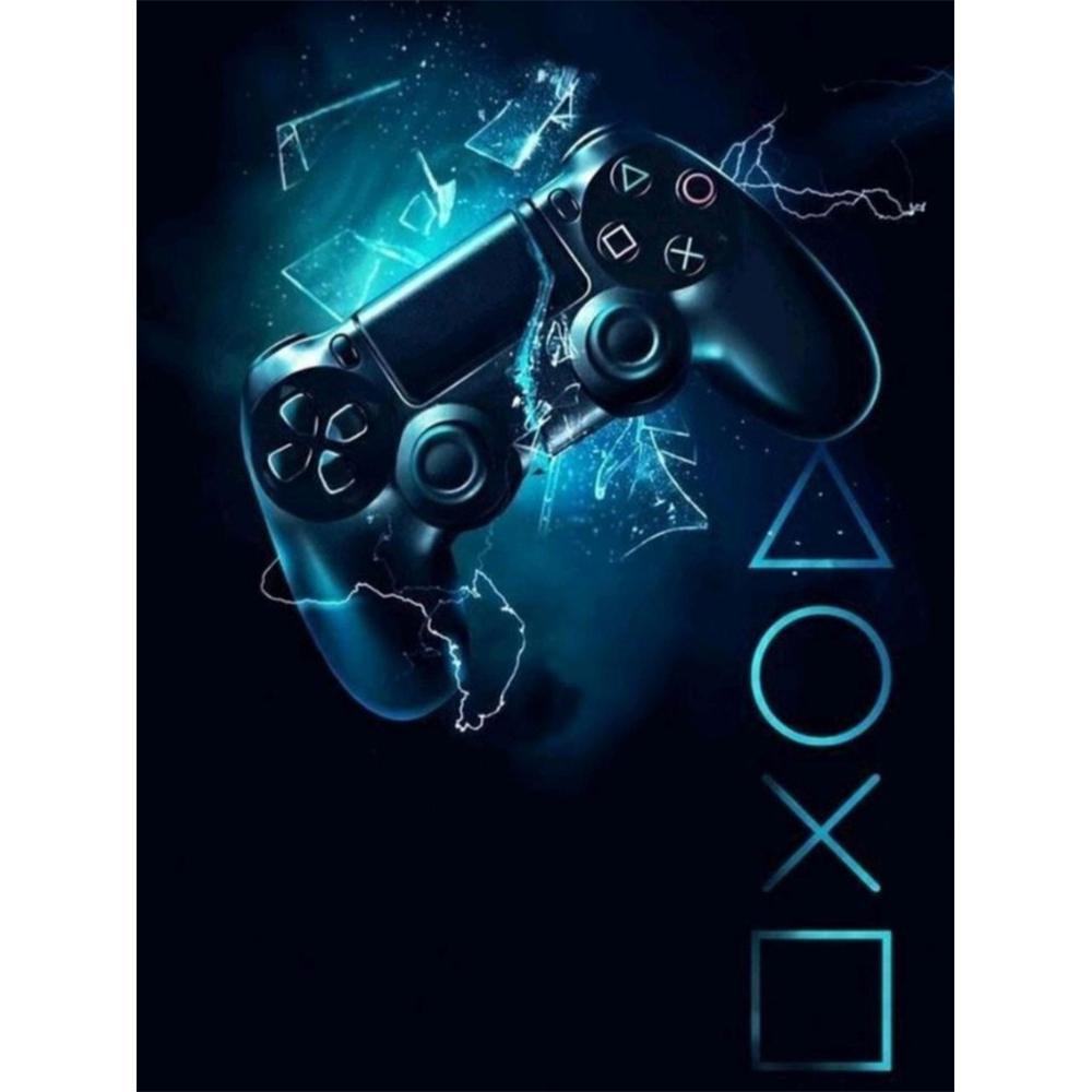 Colorful Neon Light 5D DIY Diamond Painting Kit Game Machine Sticking Diamond Embroidery Handmade Mosaic Home Decoration