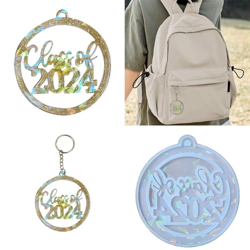 Convenient Moulds Portable 2024 Graduation Pendant Silicone Mould Graduation Souvenir Molds Silicone