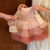 Baby Girl 1st Birthday Dress Winter Princess Vest Dress Toddler New Year Party Gown Formal Occasion Outfit For Little Girls