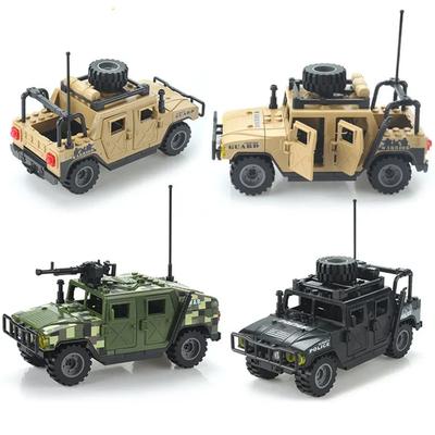 Soldati dell'esercito Polizia speciale Forze speciali veicolo blindato Modello fai da te mattoncini giocattolo regalo