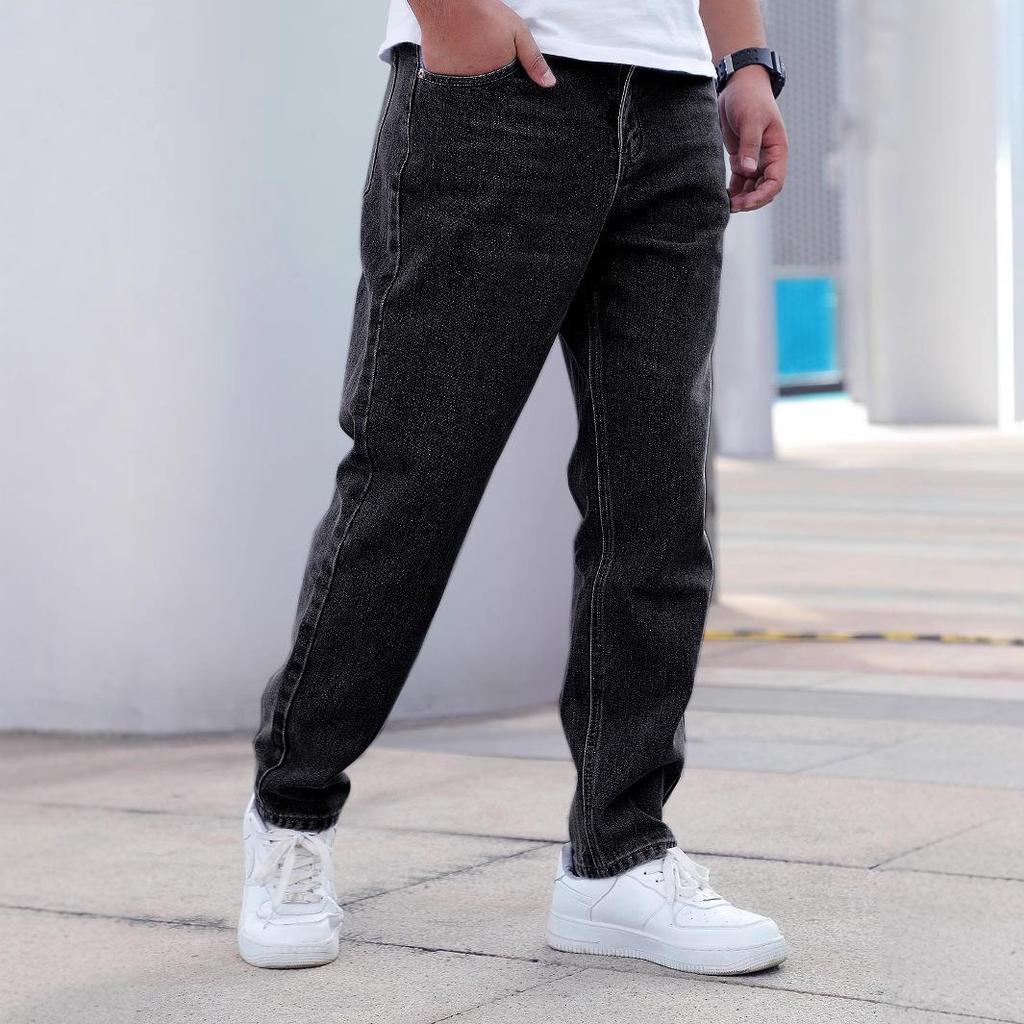 Men's Casual Tall Loose Straight Jeans - High-end & Trendy