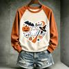 Damen Halloween Pullover Sweatshirt mit Aufdruck und süßem Design für die Feiertage