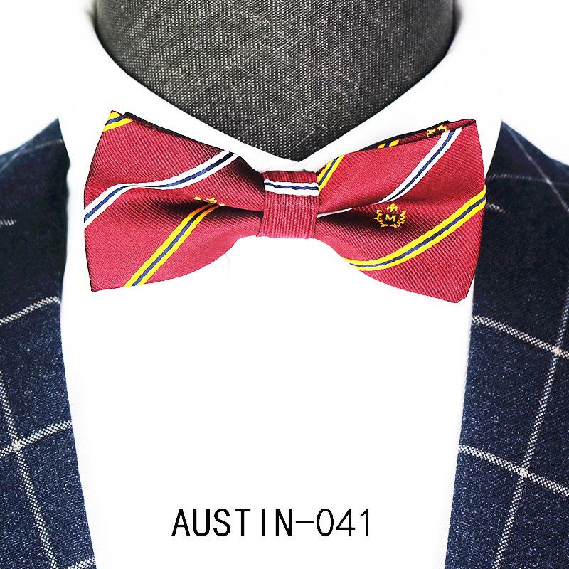 Men's Jacquard Bow Tie & Boutonniere Set for Weddings