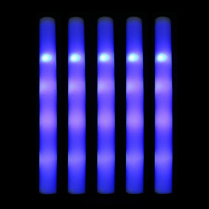 30/1Pcs Glow Sticks Bulk-LED Foam Glow In The Dark Luminous Flashing Cheer Sticks Birthday Bar Wedding Concert Party Supplies
