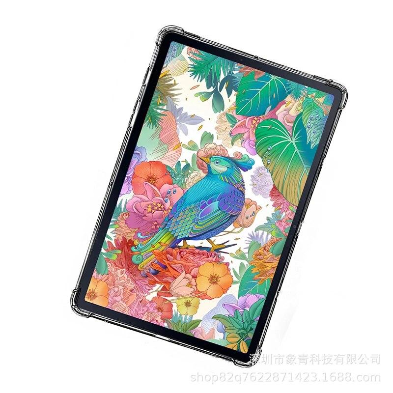 Tablet Case for Samsung Galaxy Tab S7 2020 11" Silicone Soft Shell TPU Airbag Cover Transparent Protection for SM-T870 SM-T875