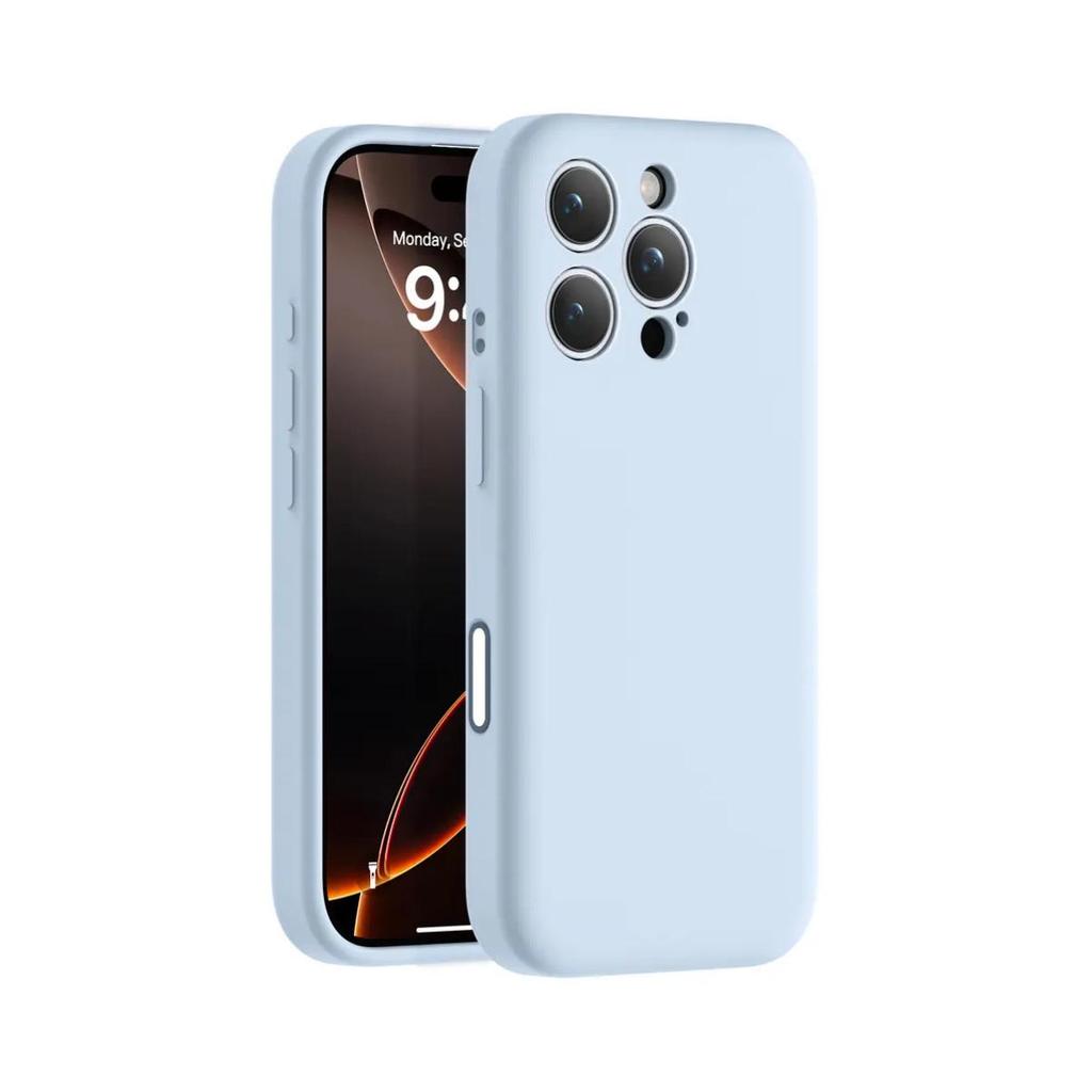 Custodia Magnetica in Silicone a 16 Pulsanti per iPhone 15 Pro Max con Design Lenti a Filo