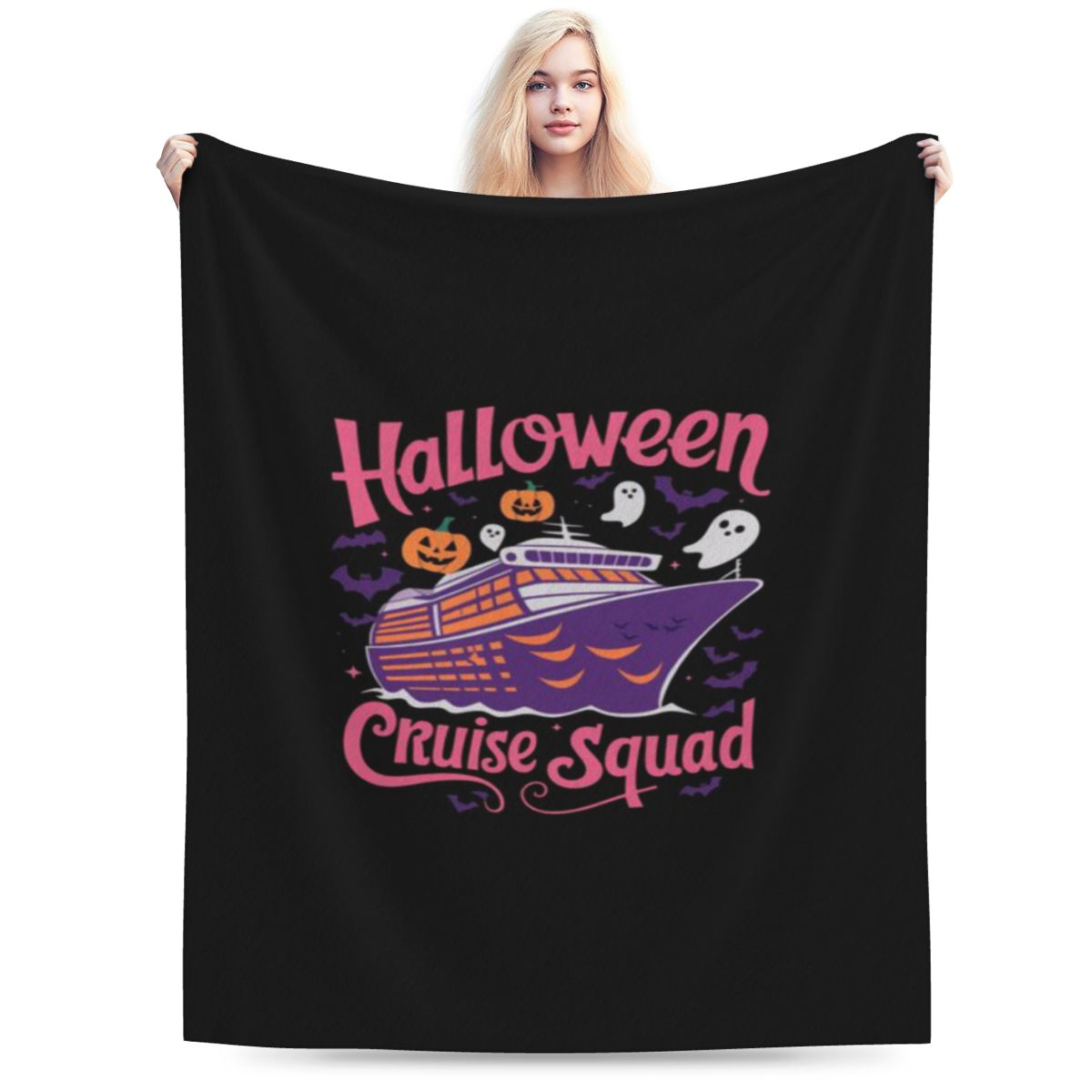 

Halloween Cruise Squad Personalized Comfortable Decorate Home An UltraSoft Micro Fleece Blanket 75x100cm (30x40inch)
