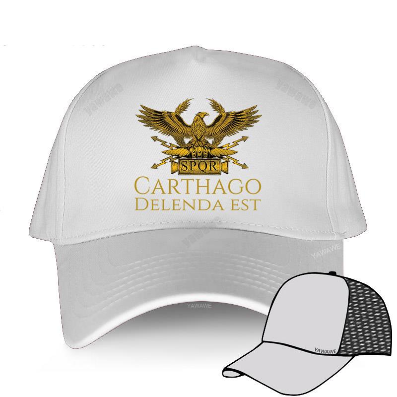 Black Casual Boys Printed Baseball Cap Hip Hop CARTHAGO DELENDA EST Man Women Summer Hat Outdoor Snapback Caps Sport Bonnet