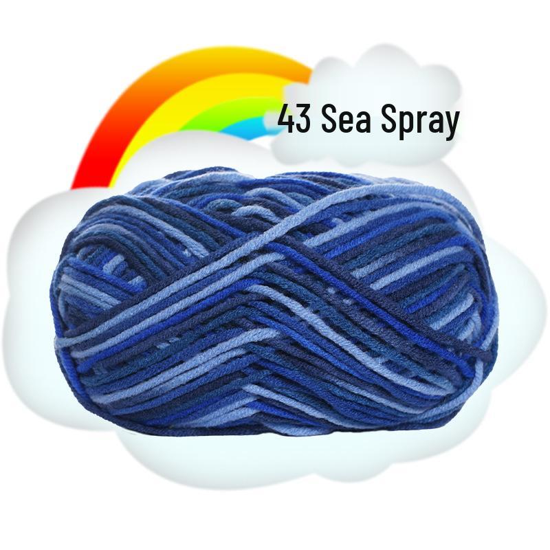 Gradient 5-Ply Medium Thick Baby Velvet Yarn for Crochet and Knitting
