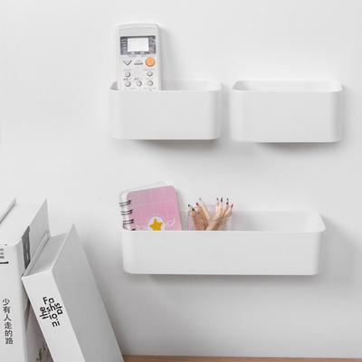 Storage Box Wall-Mounted Kitchen Bathroom Toilet Debris Plastic Punch-Free Finishing Box Desk Office Supplies