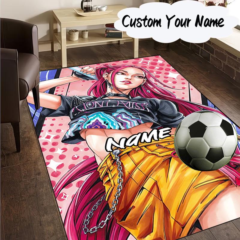 Custom Name Fantasy Night Trio K-Pop Carpet, Chair Rug,Area Rug for Office Bedroom living rooms bedroom, Doormat decor Christmas fan gifts