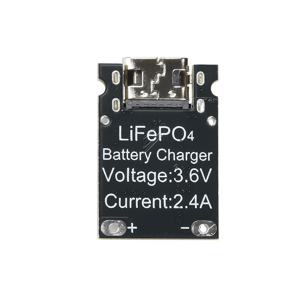 1S 3.2V/3.6V 2.4A DC 4.5-5.5V Charging Board LiFePO4 Battery Dedicated Charging Module High Current Charging Board Type C