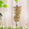 1PC Parrot Toy with Bell Natural Wooden Grass Chewing Bite Hanging Cage Swing Climb Chew Toys