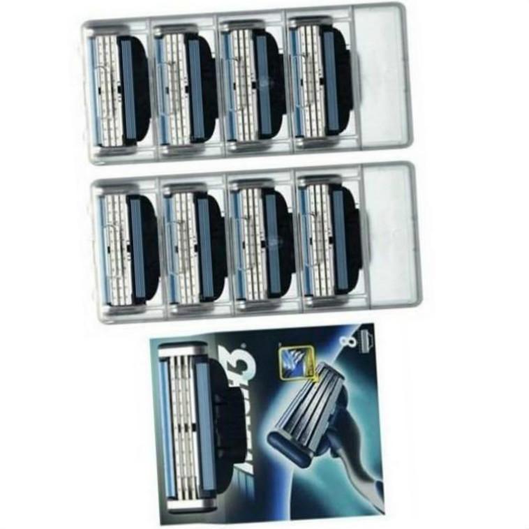 New 8pcs/lot Razor Blades Compatible for Mache 3 Machine Shaving Razor Blade for Men Face Care