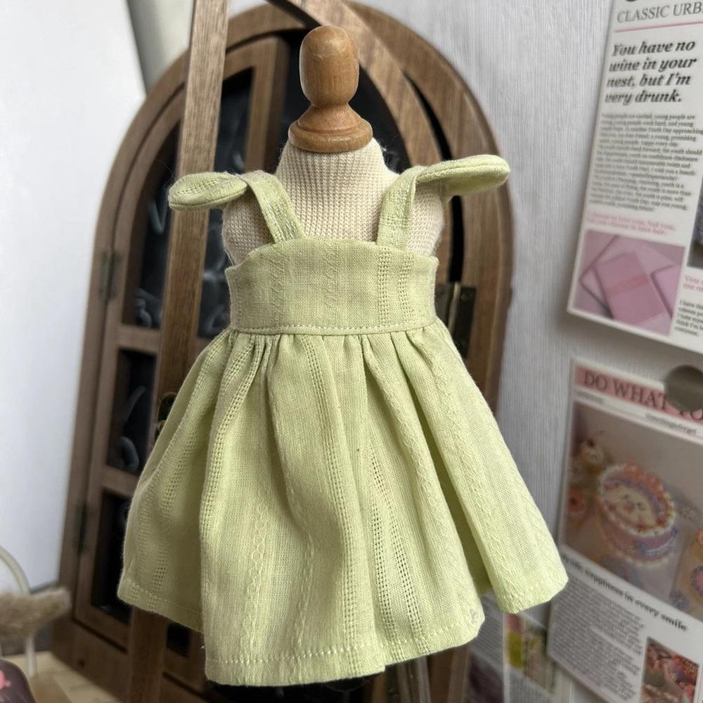 Mini Long Sleeveless Dresses Handmake Floral Print Skirt for 1/6 BJD 30cm Dolls