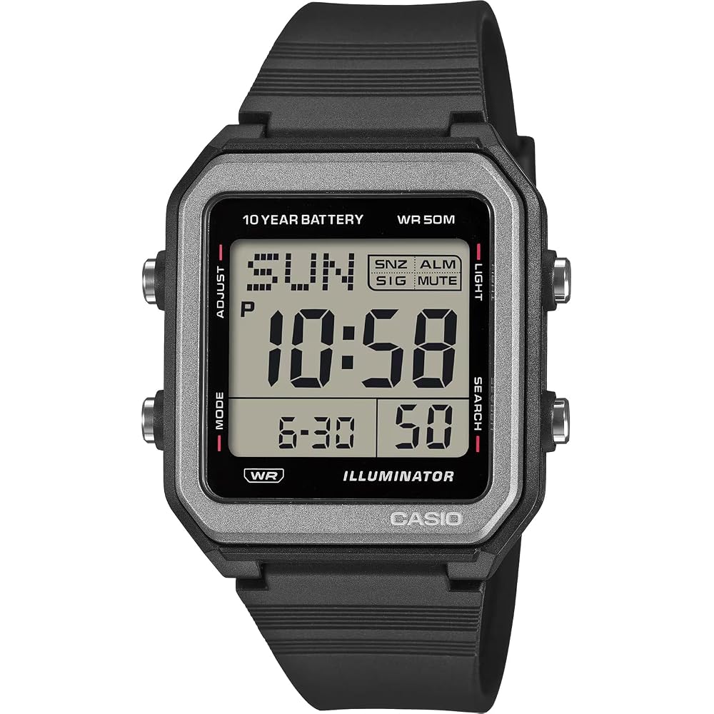 Casio CASIO Digital Watch W-221H-1AV World Time Display Unisex Black Overseas Model [Parallel I...