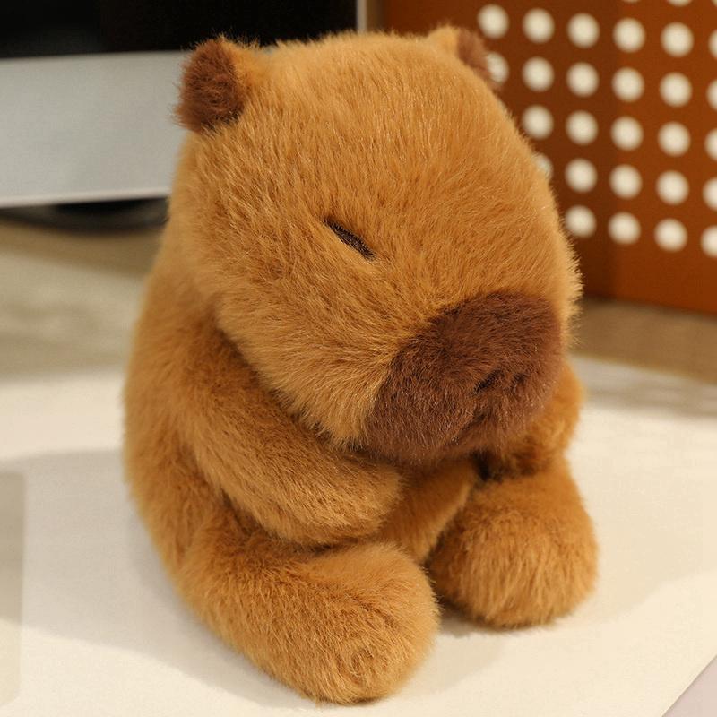 13cm Kawaii Dog Capybara Elephant Rabbit Tortoise Panda Cat Plush Doll Home Table Decoration Christmas Birthday Gifts