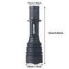 Tactical Hunting Flashlight Red Green LED Waterproof Flashlight Torch Outdoor Lighting with Gun Mount +Switch Rechargeable Lamp
