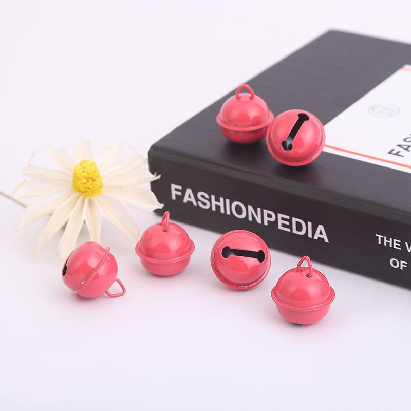 22mm Candy Color Baked Paint Round Pet Collar Bell - Christmas Accessories